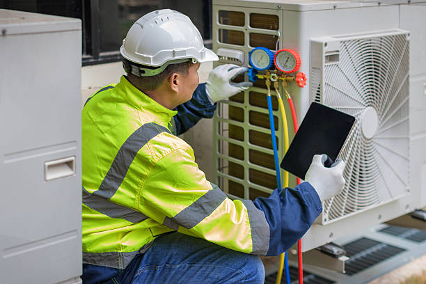 Professional Hvac technician working in Manchester, MD